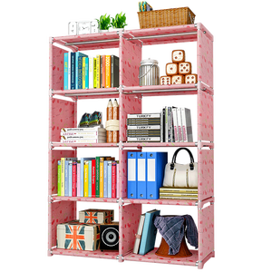 Armoire <span class=keywords><strong>de</strong></span> rangement en tissu multifonctions, bibliothèque <span class=keywords><strong>de</strong></span> bureau moderne <span class=keywords><strong>simple</strong></span> <span class=keywords><strong>et</strong></span> personnalisable, étagère pour organiser - Product Image 5