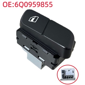 JIANGRUIYA Nuevo <span class=keywords><strong>Interruptor</strong></span> de Botón de Repuesto para VW <span class=keywords><strong>Polo</strong></span> Fox Gol 6Q0959855 2002-2014, <span class=keywords><strong>Interruptor</strong></span> Eléctrico para Ventanilla, Garantía de Un Año - Product Image 1