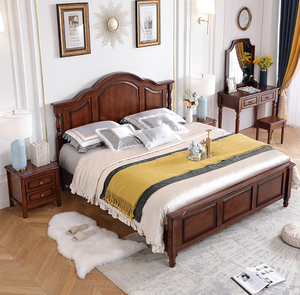 Chambre Complète 6 Pièces Bois Brillant Acajou Soraya 180 à Prix