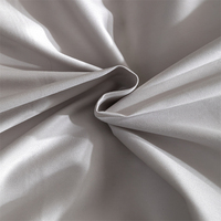 Parure de lit en satin de coton à fibres longues, luxe, avec bordure patchwork, 4 pièces, housse de couette, vente en gros, OEM