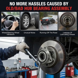 Hjdp ชุดประกอบเพลาหน้า5ลั๊กสำหรับ VW Passat Audi A3 Jetta VS5 VS7เหล็กทนทานอะไหล่ตลับลูกปืนล้อ - Product Image 5