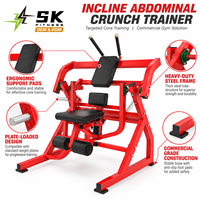 Machine abdominale assise à charge libre SK Commercial pour la musculation du tronc, équipement d'entraînement pour les acheteurs de clubs de fitness et de salles de sport