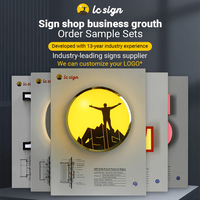 Lettres lumineuses LED 3D extérieures pour enseignes de pizzeria, lettres personnalisées, échantillons de lettres, enseignes en boîte
