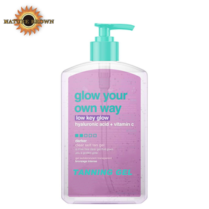 Custom Organic Vegan Tan Gel Autobronceador Cuerpo Sunless Tan Acelerador Cruelty-Free Clear Gel Lotion Sunless Bronzing Gel - Product Image 1