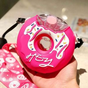 Bouteille d'eau pour enfants d'école, filles, avec paille et poignée, facile à nettoyer, compatible lave-vaisselle, bouteille d'eau de sport personnalisée - Product Image 3