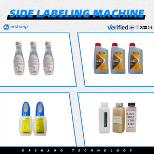 Machine d'étiquetage électrique entièrement automatique Orshang à commande PLC pour bouteilles carrées plates, avec étiqueteuse adhésive double face et roulement de moteur - Product Image 4