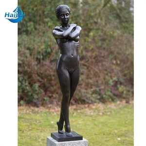 Sculpture de jardin en bronze, femme nue érotique, statue de femme nue en bronze grandeur nature - Product Image 2