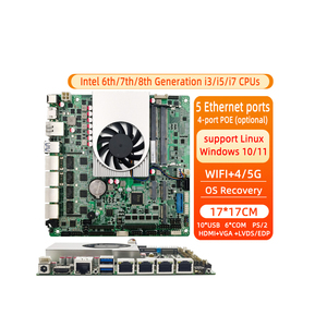 Segurança de rede Intel Core 6th 7th 8th Gen I3/i5/i7 2 * SO-DIMM DDR4 Industrial Pfsense Firewall Router Motherboard - Product Image 2