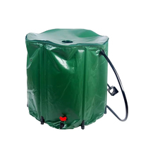 Baril à eau de pluie pliable anti-fuite avec filtre en maille sur le dessus pour empêcher les débris d'entrer