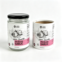 Étiquettes adhésives en vinyle imperméables imprimées sur mesure pour bocaux et bouteilles en verre |   Autocollants d'emballage pour condiments comestibles |   Personnalisable