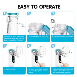 USB-C portabel ramah anak-anak <span class=keywords><strong>Nebulizer</strong></span> jala isi ulang dengan pengoperasian yang tenang - Product Image 5