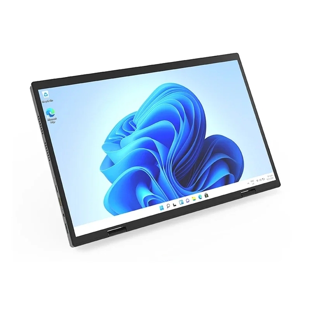 Dual Touch Screen 14.1" 360°Portable Foldable Monitor 1080P FHD IPS Intel N95 Win 11 2*USB3.0 2*Type-C PC Computer Tablet