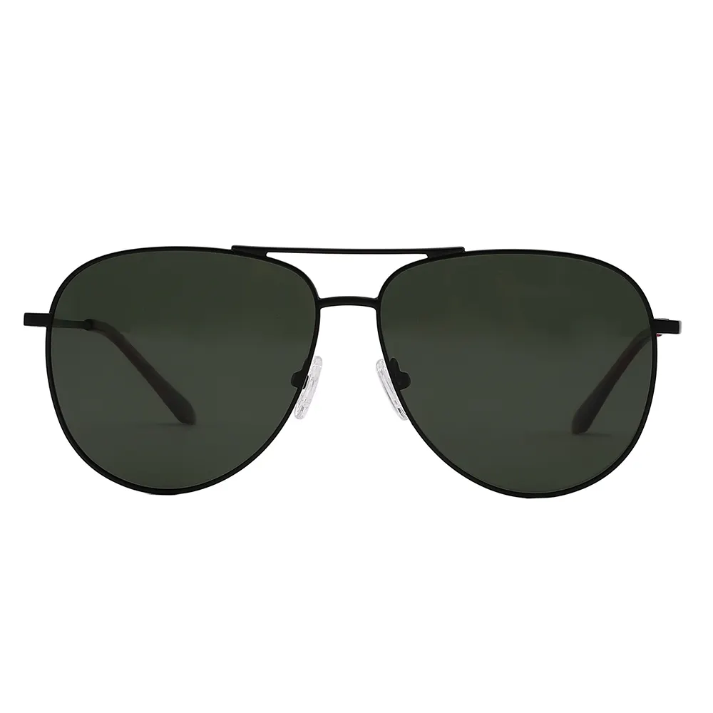 SML060 Beste Qualität klassische Doppelbrücke Metallrahmen Männer Schatten Sonnenbrille polarisiert
