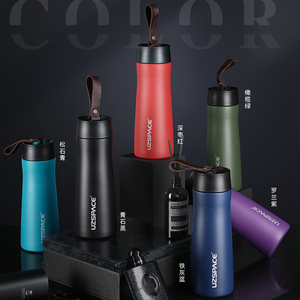 Thermos à eau isolé sous vide de 480ml en acier inoxydable pour hommes, flacon de voyage d'affaires en acier inoxydable 304 - Product Image 6