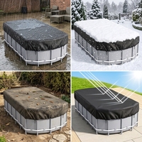 Couverture de piscine extérieure moderne sur mesure, directement de l'usine, en tissu Oxford, imperméable et résistante au soleil, tailles et logos personnalisables