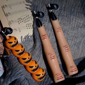 Juego <span class=keywords><strong>de</strong></span> Velas Decorativas Hechas a Mano con Aroma Personalizado <span class=keywords><strong>de</strong></span> Calavera <span class=keywords><strong>de</strong></span> Calabaza para Halloween, Recuerdo <span class=keywords><strong>de</strong></span> Fiesta - Product Image 6