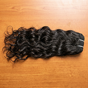 Cheveux vierges indiens Remy 100 % naturels non traités, texture ondulée, bouclés à la machine, double trame, toutes les couleurs disponibles - Product Image 1