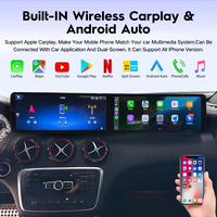 Lecteur multimédia à double écran Qualcomm 12,3 pouces, autoradio Android, stéréo pour Mercedes Benz GLA Classe A W176 X156, navigation GPS