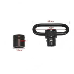 Boucle Cylindrique à Libération Rapide en Alliage d'Aluminium Premium, Finition Noire Mate pour Fixation de Sangle d'Équipement d'Extérieur, Légère et Durable - Product Image 3