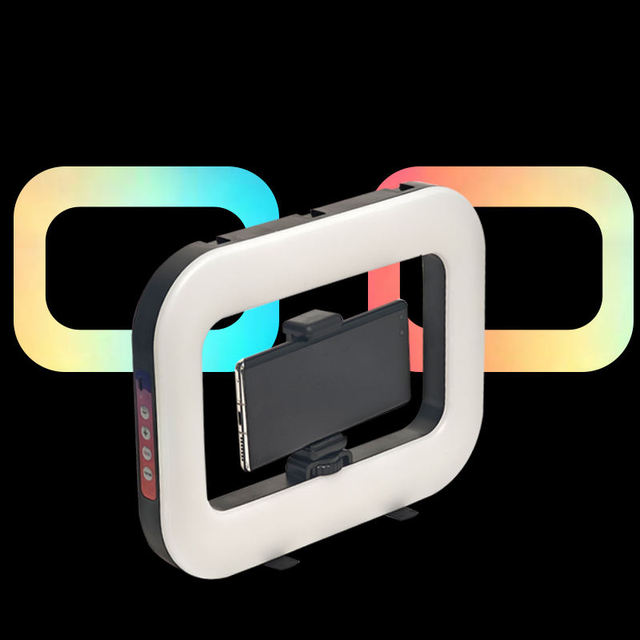 Portable Handheld Ring Fill Light Outdoor Photography LED Highlight Live Broadcast Beauty Durable Plastic Desktop Ring Light