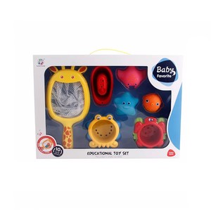 Juego de Juguetes de Playa para Bebés, Vasos Apilables, Red de Pesca, Animales Marinos, Plástico Libre de BPA, Juguete Educativo para Niños Pequeños - Product Image 6