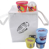 Sac isotherme avec fond renforcé pour le transport de desserts glacés, compagnon idéal pour les trajets quotidiens