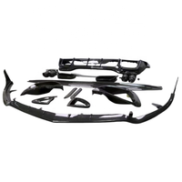 Kit carrosserie en fibre de carbone sèche style B pour Mercedes-Benz SL43 SL63 AMG : Lame avant, grille d'aération avant, jupes latérales, diffuseur, spoiler, garniture d'aile, échappement