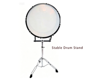Support de batterie de marche en métal chromé, trépied réglable en hauteur, support d'instrument de percussion pour grosse caisse de marche - Product Image 6