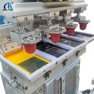 Haotian Shuttle Pad <b>Printing</b> <b>Machine</b> P-150S4-RE Four Colors Servo Motor Drive For Children's Toy <b>Printing</b> - Product Image 2