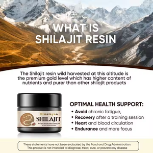 La résine de Shilajit contient de l'acide fulvique et des oligo-éléments Shilajit sibérien pur original contient plus de 85 gels de supplément d'acide en décomposition - Product Image 2