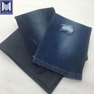 Tissu en denim recyclé extensible de haute qualité, 98% coton, 2% élasthanne, teint en fil, style sergé, pour jeans et leggings pour hommes, technique de tissage - Product Image 4