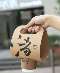Chine usine personnalisé carton Kraft support 2 4 6 pack boissons support boîte en carton ondulé six pack boîte à bière