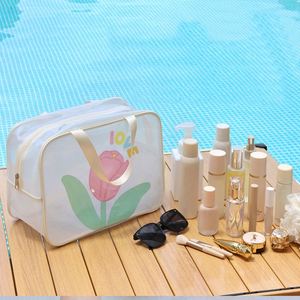 Sac de sport en PVC grande capacité personnalisable avec logo, style sport, séparation humide/sec, pour la natation estivale, la plage et le voyage, rangement pour articles mouillés - Product Image 3