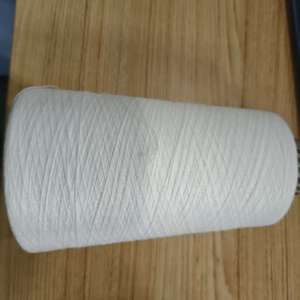 Hilo de Poliéster FR, Color Blanco Crudo SD o Brillante <span class=keywords><strong>para</strong></span> Tejer o Coser, Tela FR, Hilo de Conteo Regular, Disponible en Stock - Product Image 1