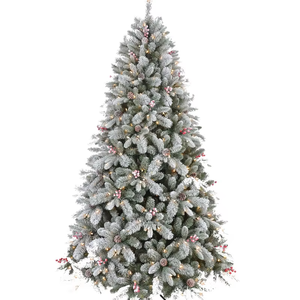 Arbre de Noël artificiel en PE et PVC Arbre de Noël floqué avec lumière LED pour décoration intérieure et extérieure de 7,5 pieds Vente en gros - Product Image 3
