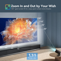 Proyector Inteligente Android HY320AA Más Vendido de Hotack, Proyector de Video HD para Cine en Casa, Mini Proyector Portátil para Exteriores