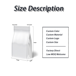 Bolsa Transparente al por Mayor con Fondo Cuadrado y Cierre Ziplock con Muesca de Desgarre para <span class=keywords><strong>Envasado</strong></span> de Té y Alimentos para Mascotas - Product Image 4