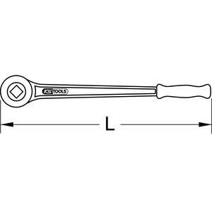 KS TOOLS Clé taraudée 18mm, 500mm - Product Image 2
