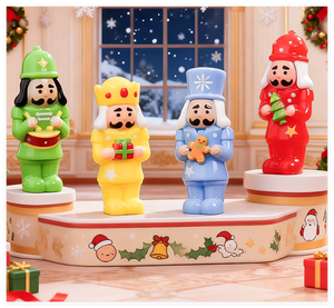 Miniaturas 3D de <span class=keywords><strong>Cascanueces</strong></span>, Adornos Navideños, Mini Figuras de Feliz Navidad para Manualidades, Bolas de Cristal, Plastilina, Juguetes para Niños - Product Image 4