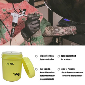 ครีมสักลายสีขาวพรีเมียม 125 มล. ชุดแต่งหน้าถาวรและผลิตภัณฑ์ดูแลหลังสัก ปี 2025 รับทำโลโก้ฟรี ขายส่ง ราคาพิเศษ - Product Image 4