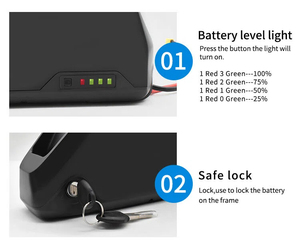 นกแก้วขนาดใหญ่48โวลต์36โวลต์10AH จักรยานเสือภูเขาจักรยานไฟฟ้าแบตเตอรี่ลิเธียม downtube ดัดแปลง - Product Image 3