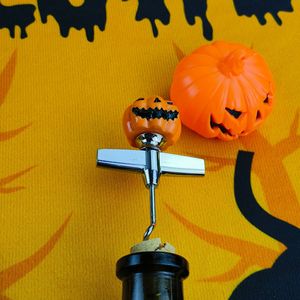 Halloween Pumpkin Corkscrew Automatic Multi Functional Wine Opener Durable Round Shape - Product Image 1