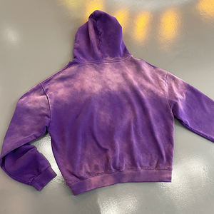 Felpa con Cappuccio di Design in Cotone 100% French Terry di Alta Qualità, Stile Vintage con Logo in Strass Personalizzato e Lavaggio Acido - Product Image 6