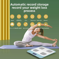 Báscula Digital Inteligente para Medir Grasa Corporal y Peso - Analizador Inteligente para Peso Humano, IMC, Frecuencia Cardíaca y Medición Corporal