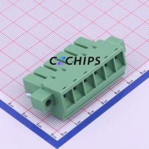 KF2EDGSKM-7.62-6P Plug-in Terminal Block P=7.62mm Connector Plug Screw Fixing 1x6P 7.62mm - Product Image 2