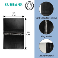 Carnet de notes créatif portable en cuir A5 Subbank Sublimation avec couverture amovible et impression recto