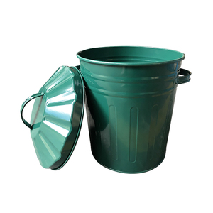 14L kim loại nhỏ màu xanh lá cây bin để đốt rác lò đốt bin nhà giá rẻ - Product Image 3