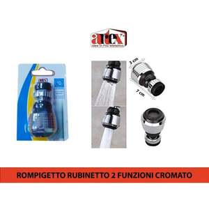 Aeratore per Rubinetto Cromato a 2 Funzioni - Product Image 1