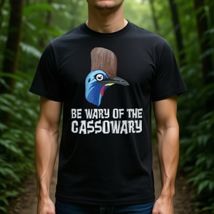 Maglietta Promozionale Premium 'Cassowary Be Wary of the Cassowary' - Product Image 3