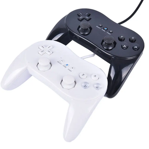 Manette de jeu filaire avec moteur de vibration, télécommande, manette de jeu, joypad pour <span class=keywords><strong>Wii</strong></span> Classic Pro, accessoires de jeu de deuxième génération - Product Image 2